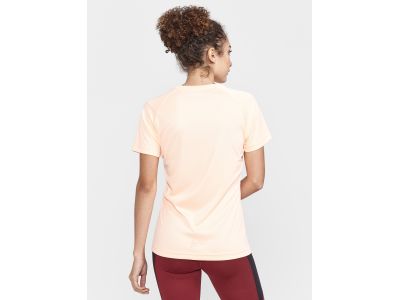 Damska koszulka t-shirt Craft CORE Essence Logo w kolorze różowym