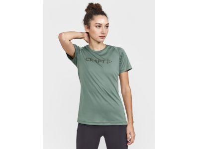 Damski t-shirt Craft CORE Essence Logo, zielony