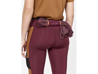 Damskie spodnie Craft PRO Trail Tight w kolorze fioletowym