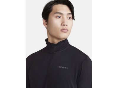 CRAFT CORE Essence Bi-blend Half Zip LS póló, fekete
