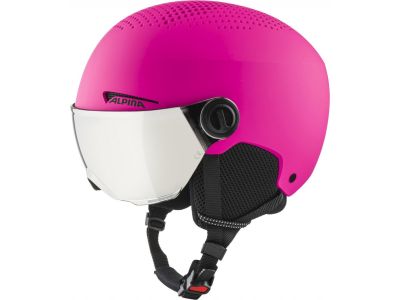 ALPINA ZUPO VISOR Q-LITE children's helmet, matte pink