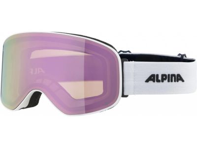 ALPINA SLOPE Q-LITE Brille, weiß matt/rosa