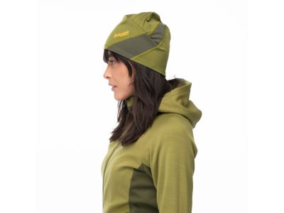 Bergans of Norway Cecilie V2 Light Wool Women&#39;s Hat, Trail Green/Dark Olive Green