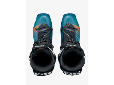 SCARPA F1 GT ski boots, petrol/orange
