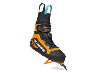 SCARPA RIBELLE ICE climbing shoes, black bright orange