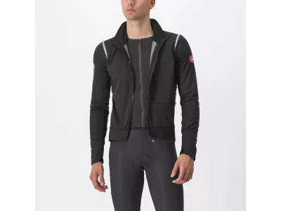 Castelli ALPHA DOPPIO RoS Jacke, hellschwarz