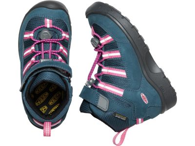 KEEN HIKEPORT 2 SPORT MID WP Y buty dziecięce, blue wing teal/fruit dove