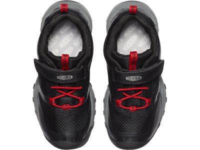 KEEN WANDURO LOW WP CHILDREN children&#39;s shoes, black/ribbon red