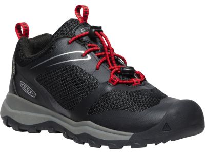 KEEN WANDURO LOW WP YOUTH children&amp;#39;s shoes, black/ribbon red