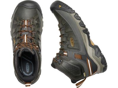 KEEN Targhee III MID WP shoes, black olive/golden brown