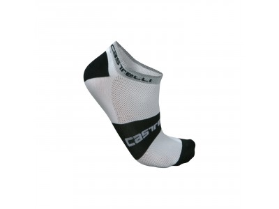 Castelli LOWBOY ponožky, biela/čierna