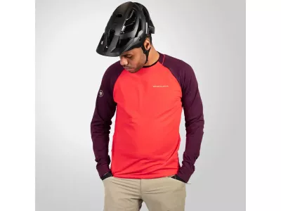 Endura Singletrack Fleece Trikot, Aubergine