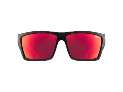 uvex LGL 29 glasses, matte black/red