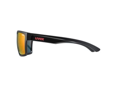 uvex LGL 29 okulary, matowe czarne/czerwone