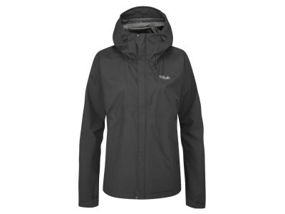 Rab Downpour Eco dámská nepromokavá bunda, black