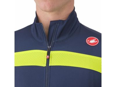 Koszulka rowerowa Castelli PURO 3, belgijski błękit/żółty fluo