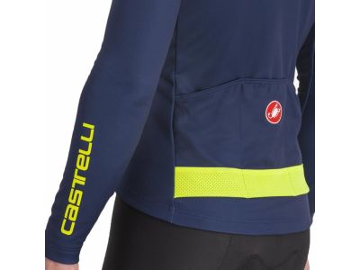 Castelli PURO 3 jersey, Belgian blue/Yellow fluo
