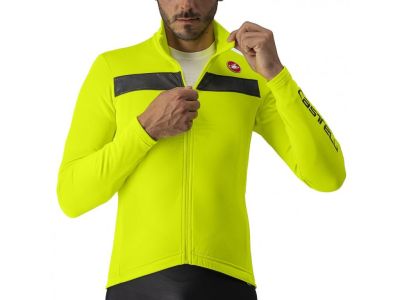 Castelli PURO 3 Trikot, Electric Lime/Schwarz