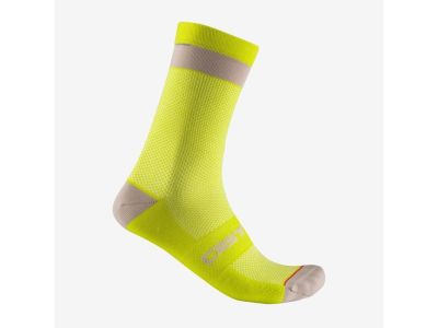 Castelli ALPHA 18 ponožky, sírová žlutá
