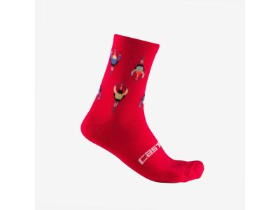 Castelli APPERITIVO ponožky, červená pompejská