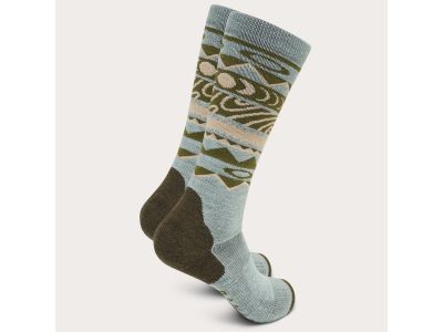 Oakley Wanderlust Perf 2.0 Socken, grünes Norwegen-Muster