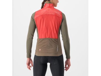 Castelli UNLIMITED W PUFFY women&#39;s vest, mineral red