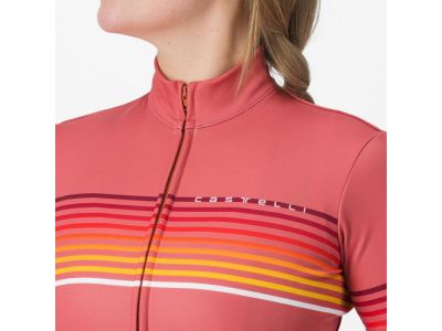 Damska koszulka rowerowa Castelli OTTANTA w kolorze mineralnej czerwieni