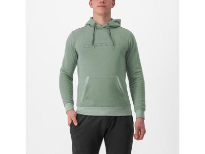 Bluza Castelli LOGO HOODIE, obrońca zielona