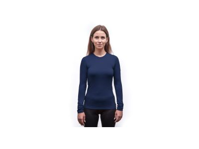 T-shirt damski Sensor MERINO ACTIVE w kolorze głębokiego błękitu