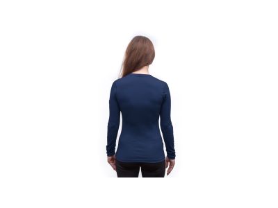 T-shirt damski Sensor MERINO ACTIVE w kolorze głębokiego błękitu