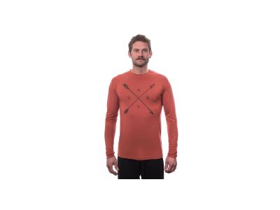 Sensor MERINO ACTIVE SNSR T-shirt, terracotta