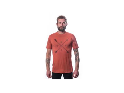 Sensor MERINO ACTIVE SNSR T-shirt, terracotta