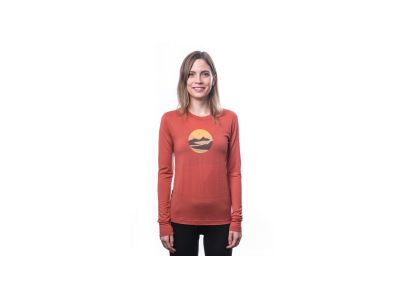 Sensor MERINO ACTIVE TRIGLAV women&#39;s T-shirt, terracotta