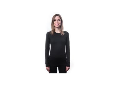 Sensor MERINO AIR női póló, fekete