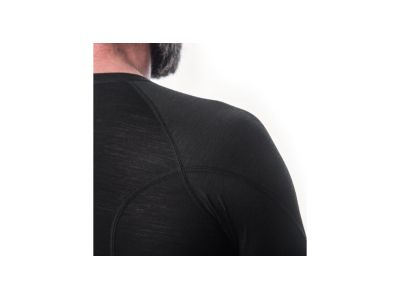 Koszulka Sensor MERINO AIR w kolorze czarnym