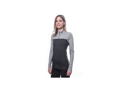 Tricou de damă Sensor MERINO BOLD, antracit/gri rece