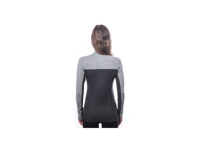 T-shirt damski Sensor MERINO BOLD, kolor antracytowy/chłodny szary