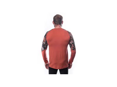 Sensor MERINO IMPRESS shirt, terracotta/rush
