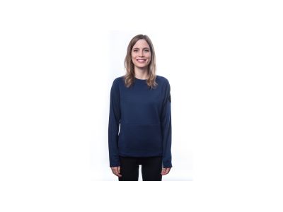 Sensor MERINO UPPER Traveller Damen-Sweatshirt, tiefblau