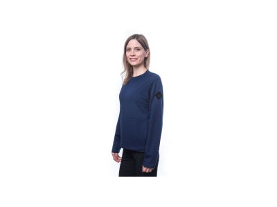 Sensor MERINO UPPER Traveller Damen-Sweatshirt, tiefblau