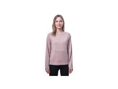 Sensor MERINO UPPER traveler női pulóver, poros rózsaszín