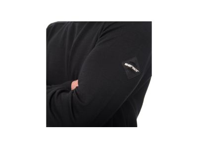 Sensor MERINO UPPER utazó pulóver, fekete