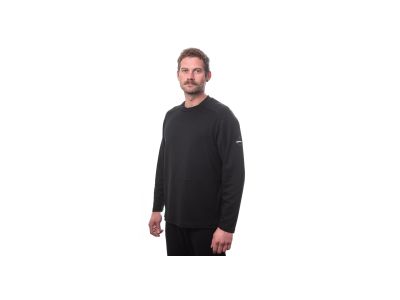 Sensor MERINO UPPER traveler sweatshirt, black