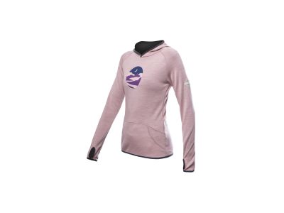 Sensor MERINO UPPER TRIGLAV women&amp;#39;s sweatshirt, dusty pink