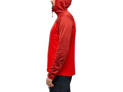Haglöfs ROC Flash Mid Hood sweatshirt, red