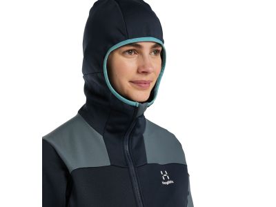 Haglöfs Astral Hood Damen-Sweatshirt, dunkelblau/grau