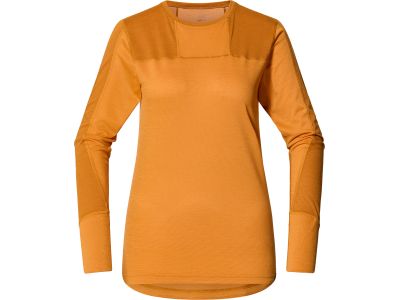 Damska koszulka T-shirt Haglöfs Natural Blend Tech Crew, żółta