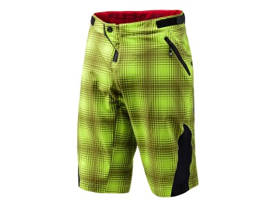 Troy Lee Designs Ruckus Shorts 2016 Plaid Lime Green