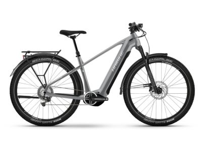 Haibike Trekking 7 High 27.5 electric bike, urban grey/white