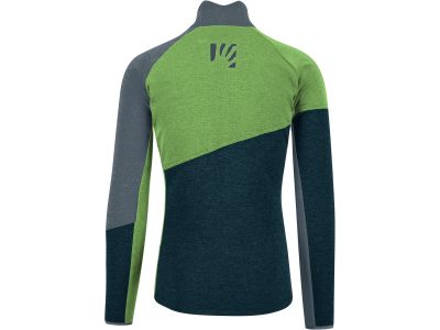 Karpos FEDERA FULL-ZIP sweatshirt, midnight/green flash/dark slat